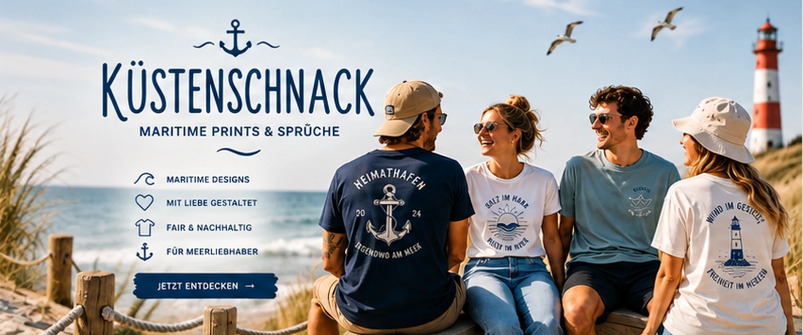 Küstenschnack – maritime Prints und Sprüche