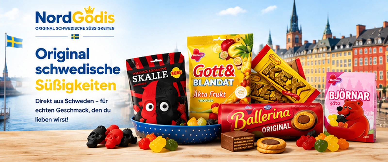 NordGodis – original schwedische Süßigkeiten