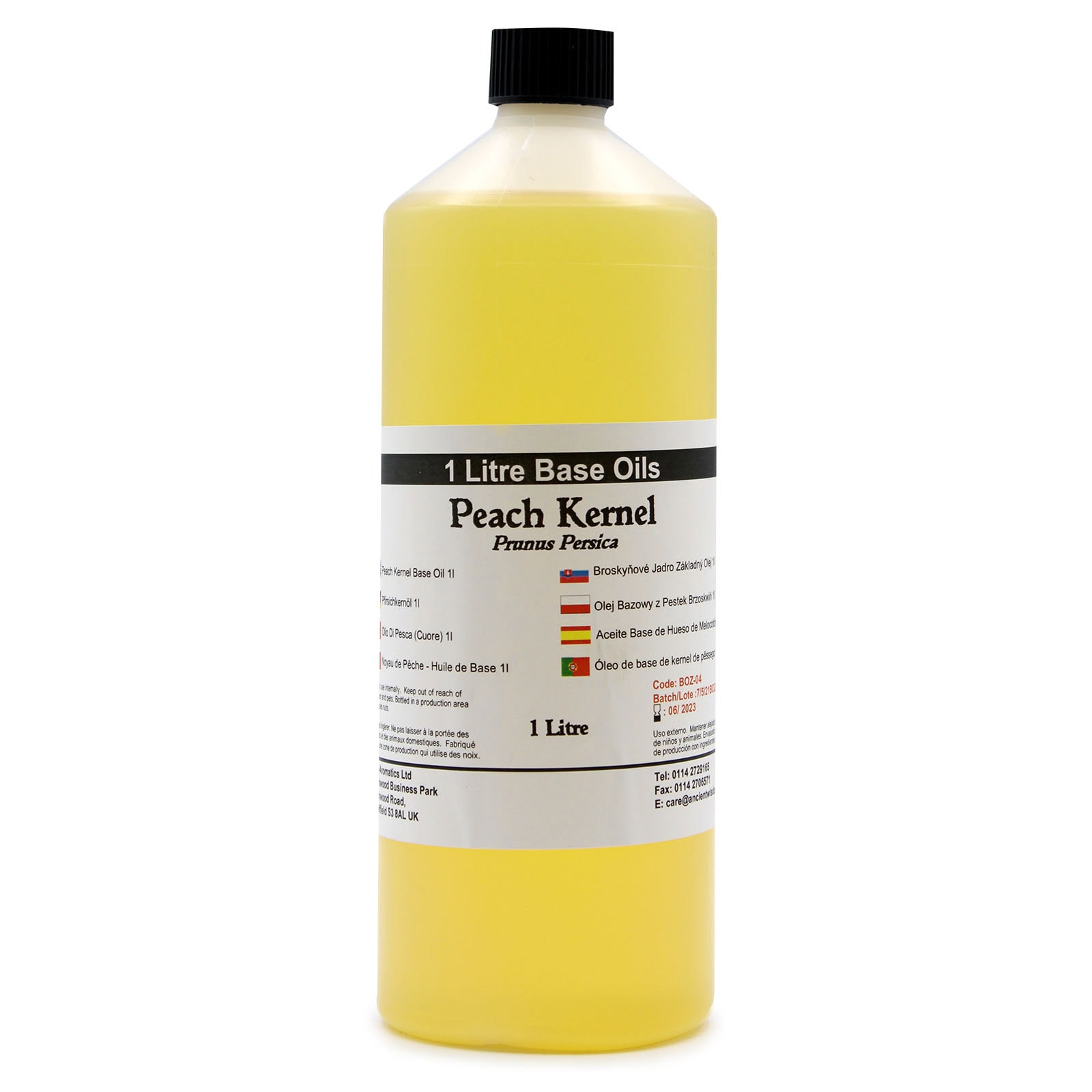 Pfirsichkernöl - Prunus Persica – 1 Liter – Basis-OIl für DIY Cremes und Seifen