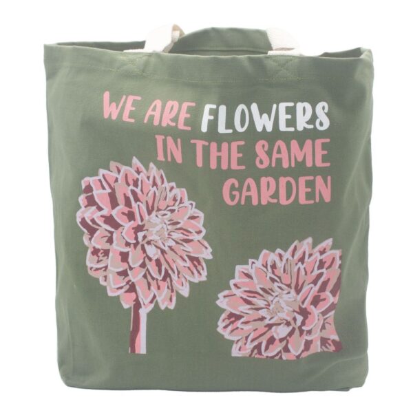 Baumwolltasche mit Aufdruck „We are Flowers“ – Wiederverwendbare Tragetasche