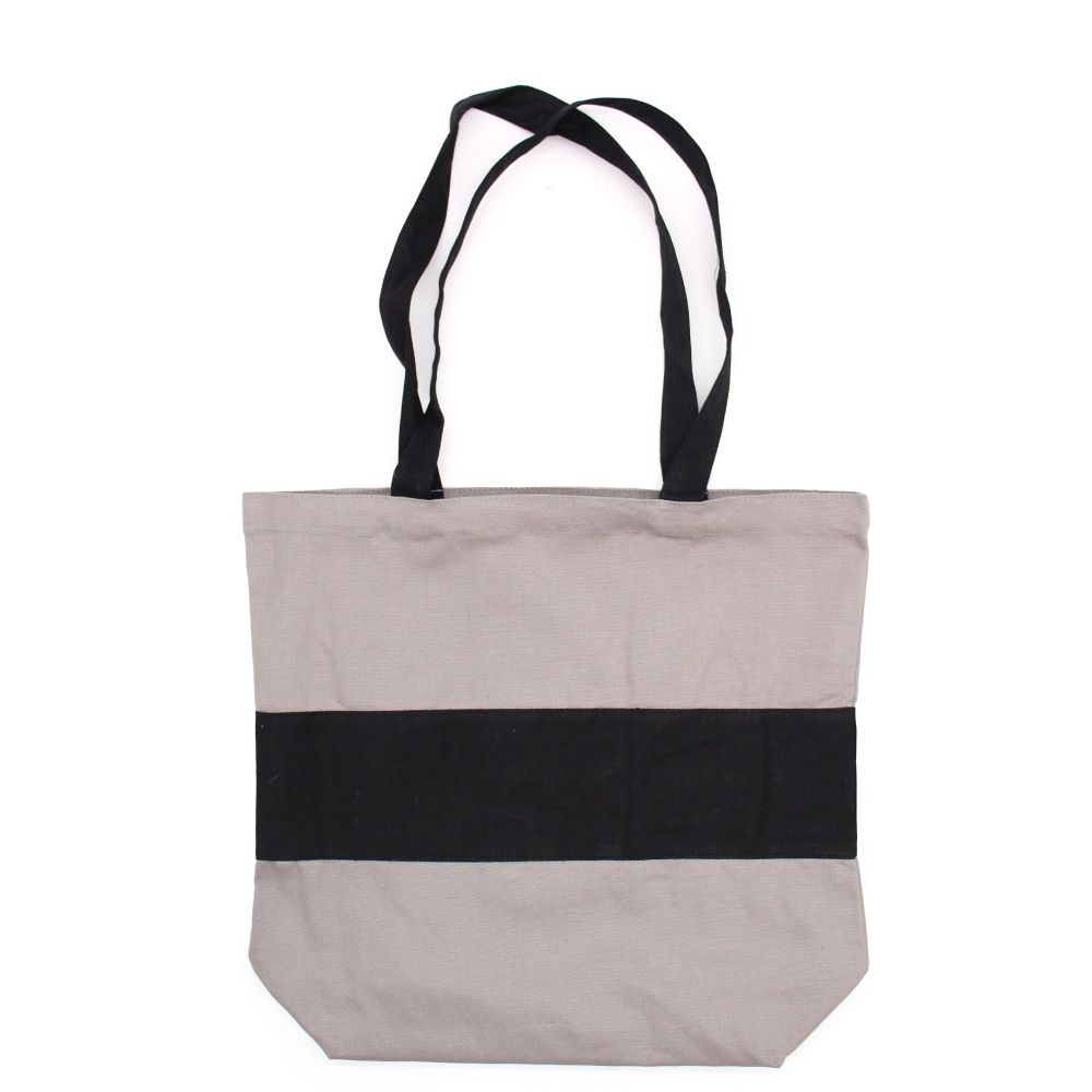 Zweifarbige Baumwolltasche – Geräumige Tasche aus Stoff für Alltag und Shopping