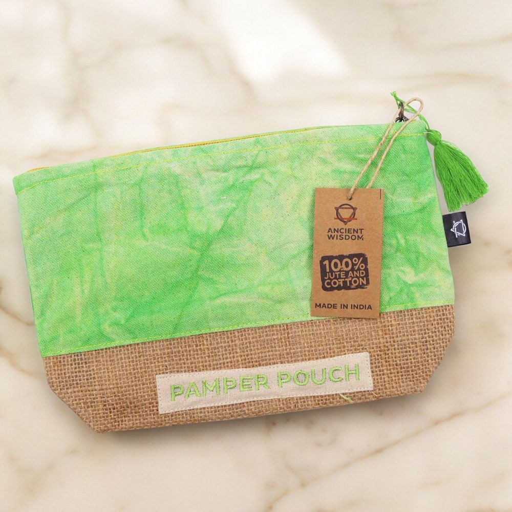 Pamper Pouch Kosmetiktasche im Stonewash-Design – Praktisches Reisenutensil