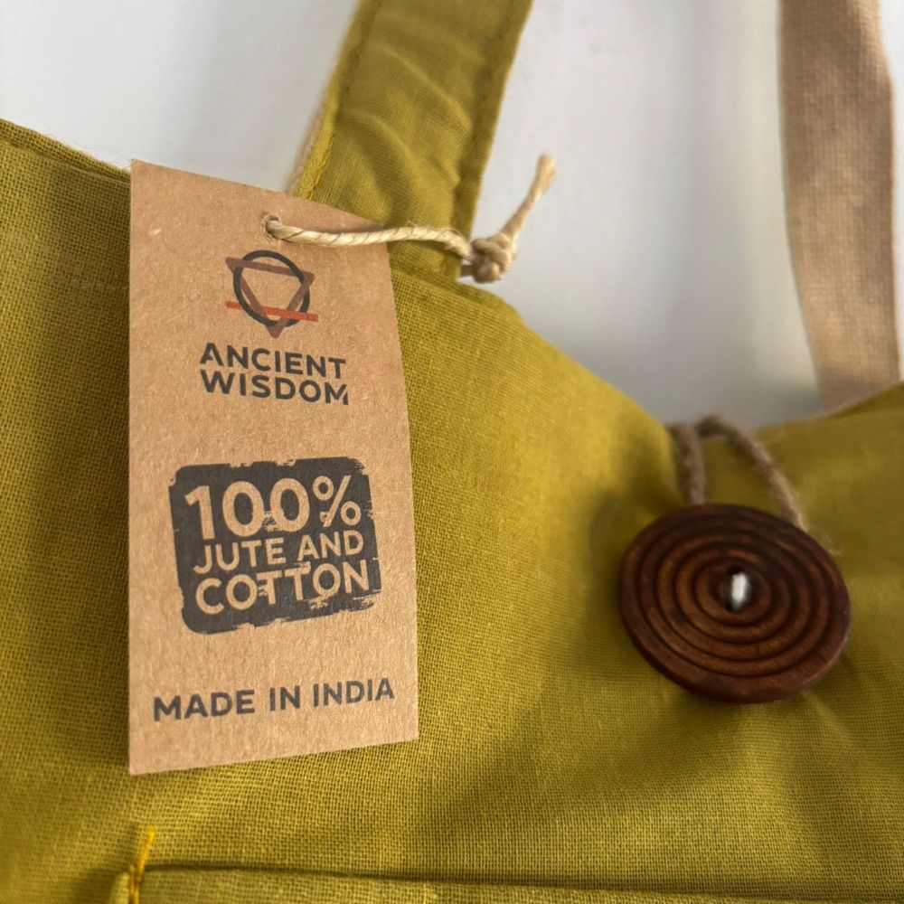 Wendbare Tasche aus Jute und Baumwolle – Einkaufstasche für Alltag & Freizeit