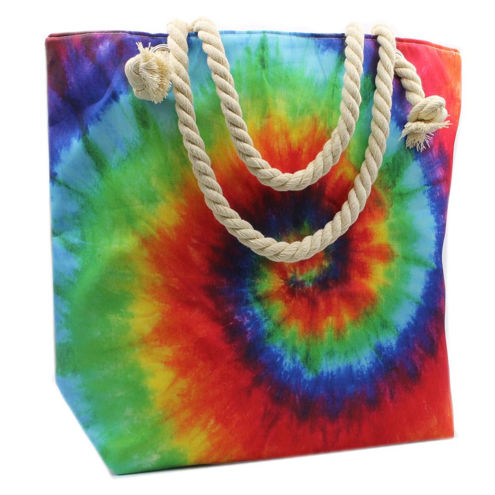 Große Schultertasche mit buntem Design – Geräumige Tasche für Strand & Freizeit