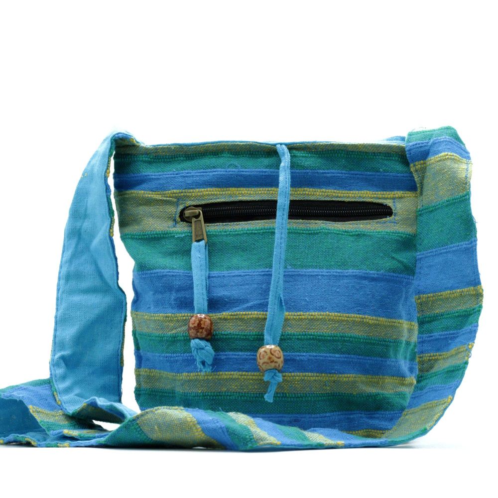 Nepal Umhängetasche im Ethno-Design – Kompakte Sling Bag für Reisen und Freizeit
