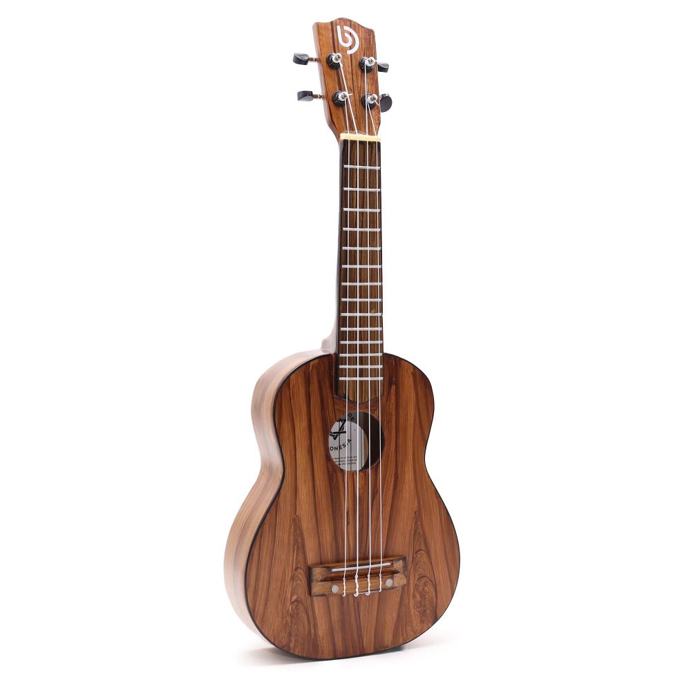 Handgefertigte Ukulele aus Holz – 4-saitiges Musikinstrument im Naturdesign