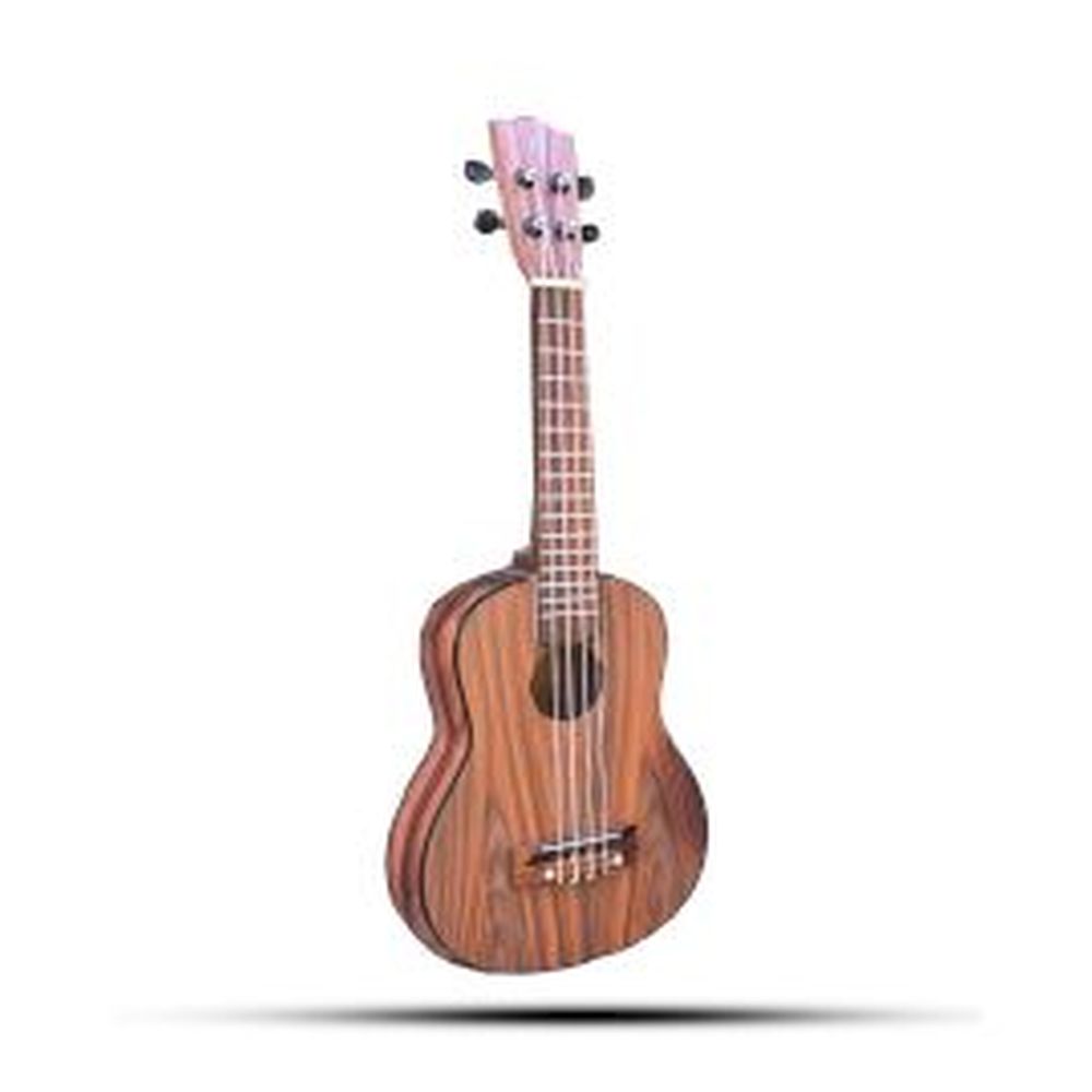 Handgefertigte Ukulele aus Holz – 4-saitiges Musikinstrument im Naturdesign
