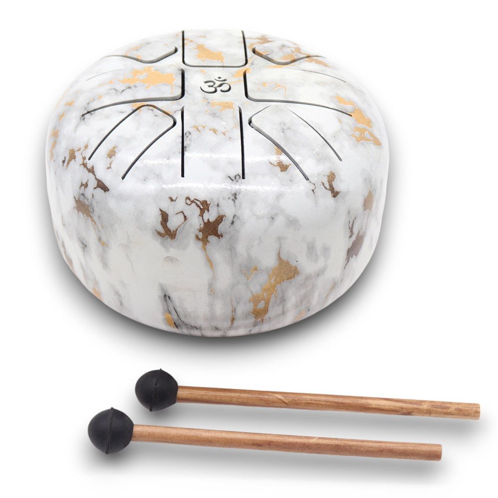 Steel Tongue Drum Marble – 8-Ton Klanginstrument für Meditation & Klangtherapie