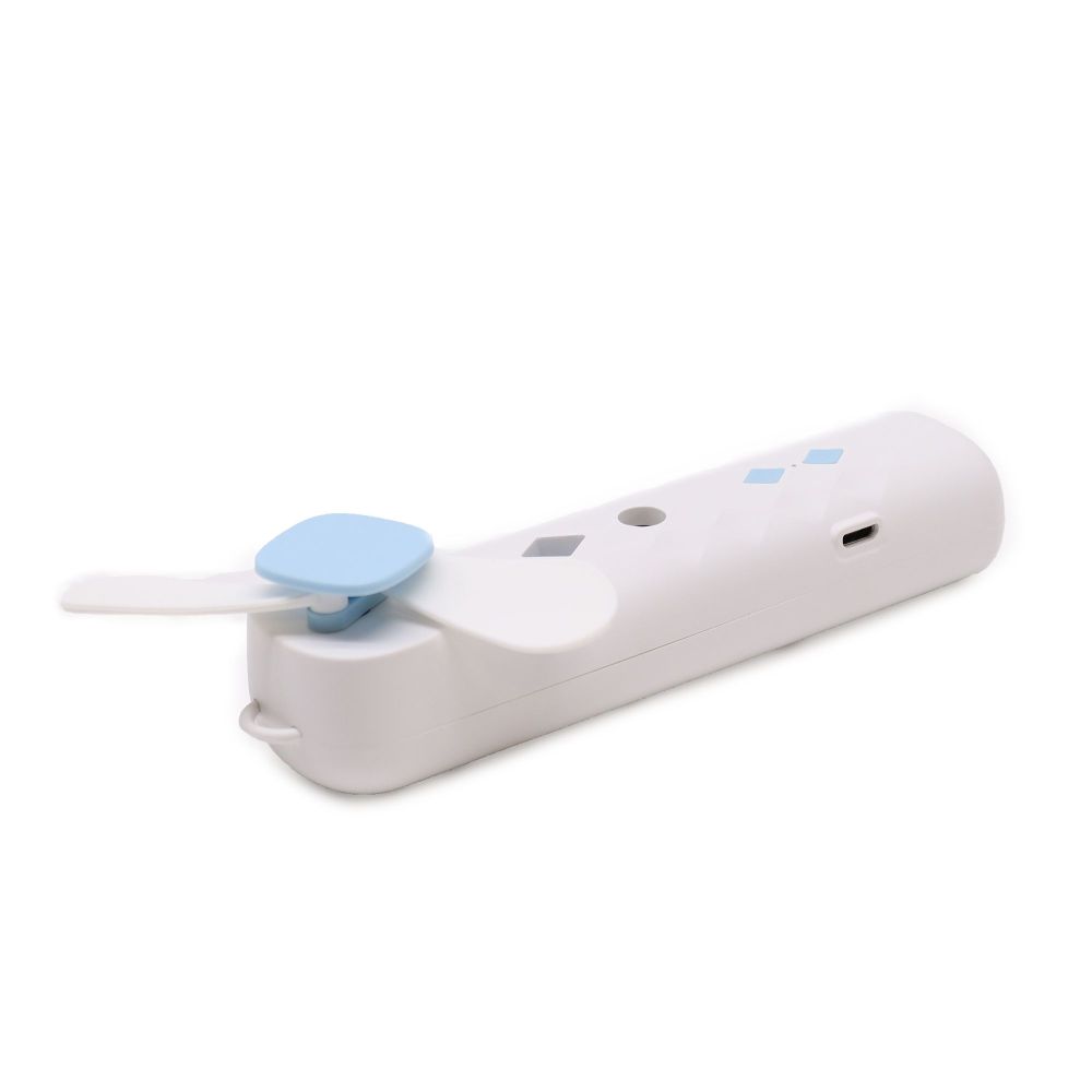White Nano Mist Face Fan – Tragbarer Gesichtsventilator für Feuchtigkeitsspray