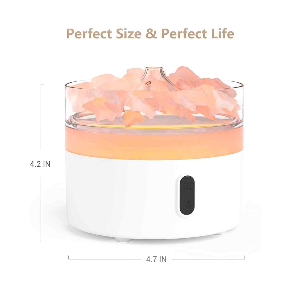 Himalayan Salt Aroma Diffuser – 220 ml Flammeneffekt mit Ultraschalltechnik