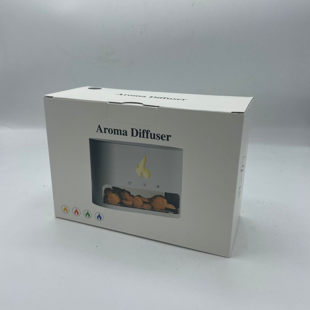 Himalayas Aroma Diffuser – 250 ml Ultraschall-Flammeneffekt mit Salzstücken