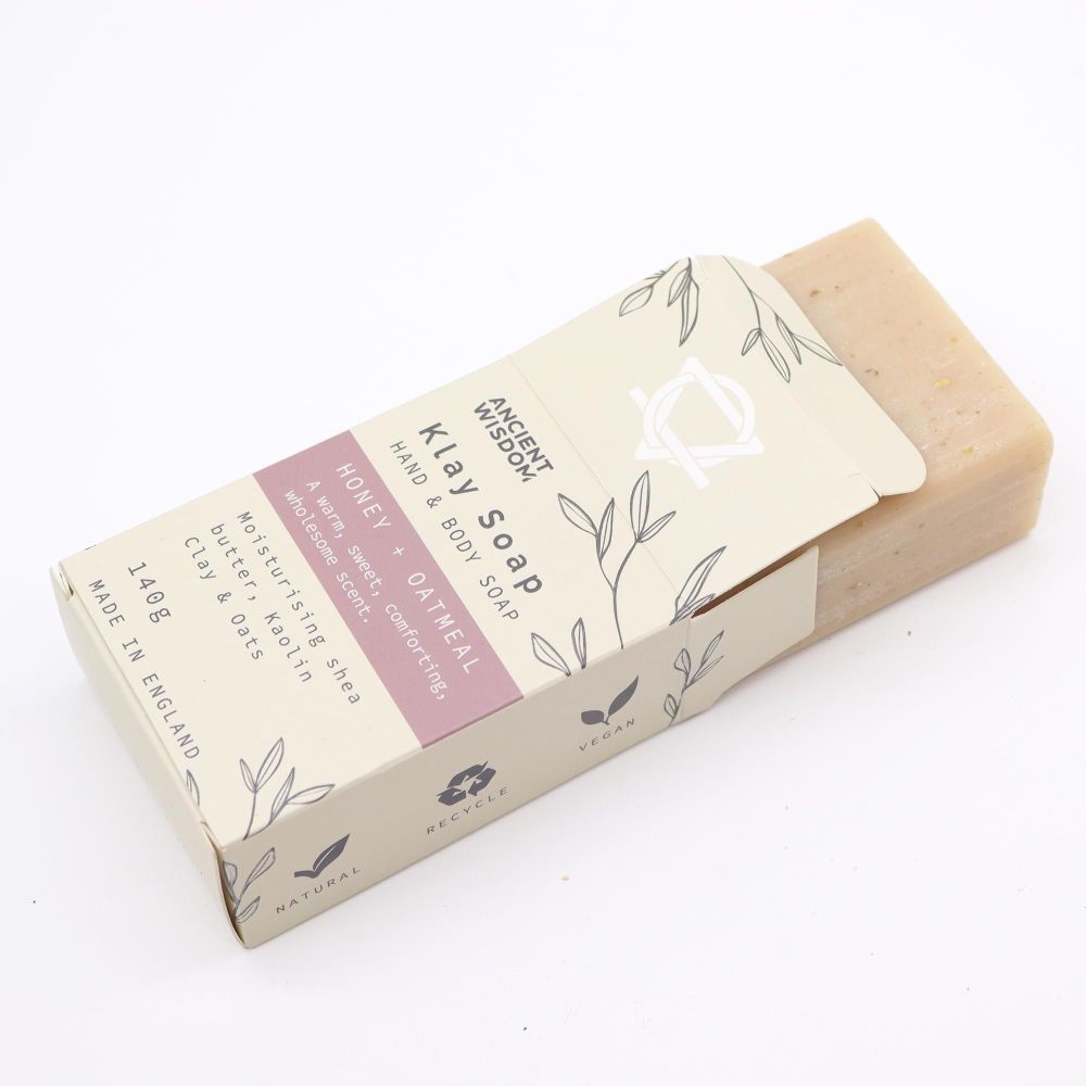 Klay Soap „Honey & Oatmeal“ – Sanfte Tonseife mit beruhigender Wirkung