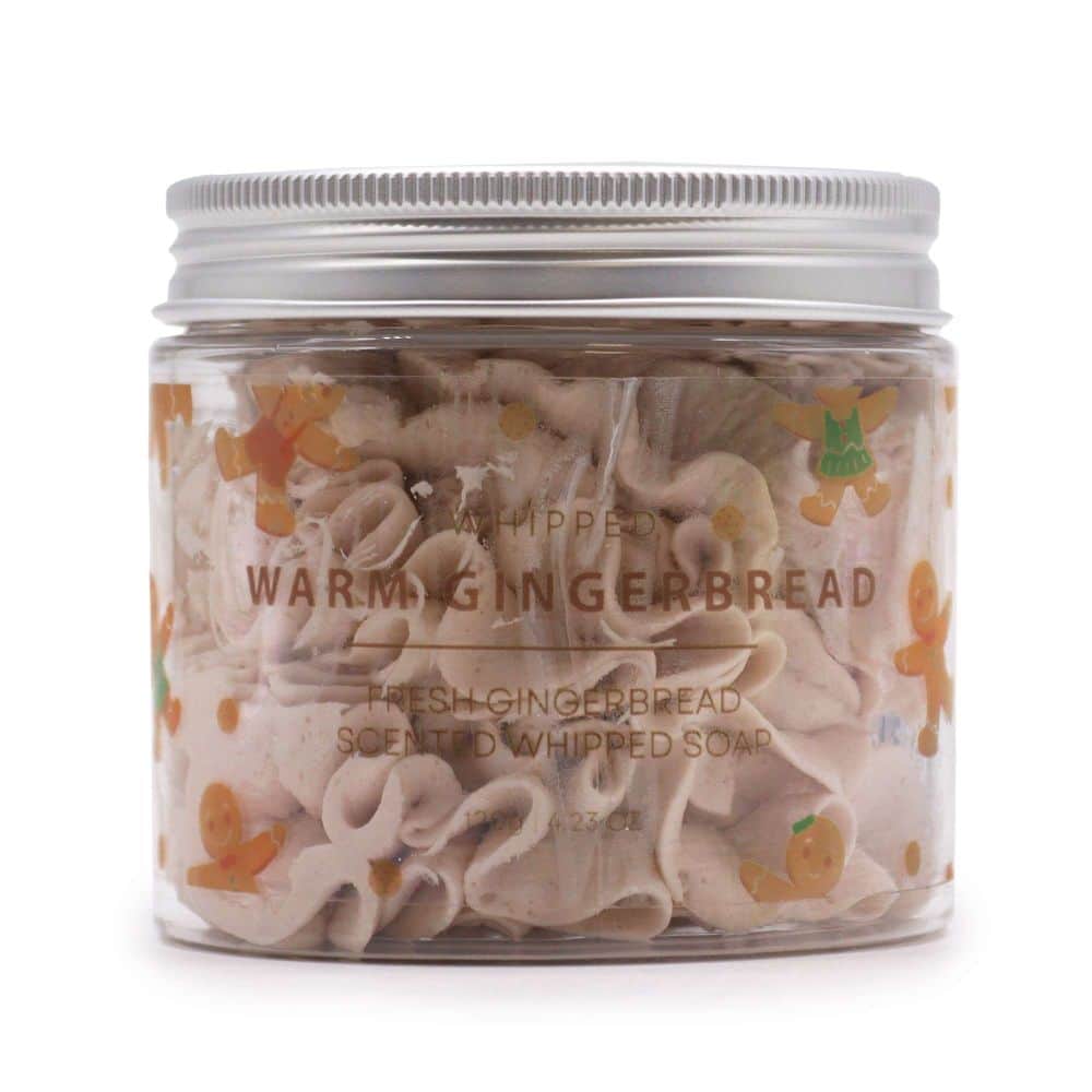 Warm Gingerbread Whipped Soap 120 g – Luftige Seife, würzig und gemütlich