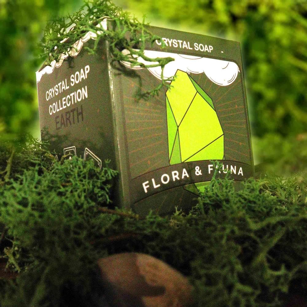 Crystal Elemental Soap „Earth“ – Steinseife m. verborgenem Edelstein, erdig-warm