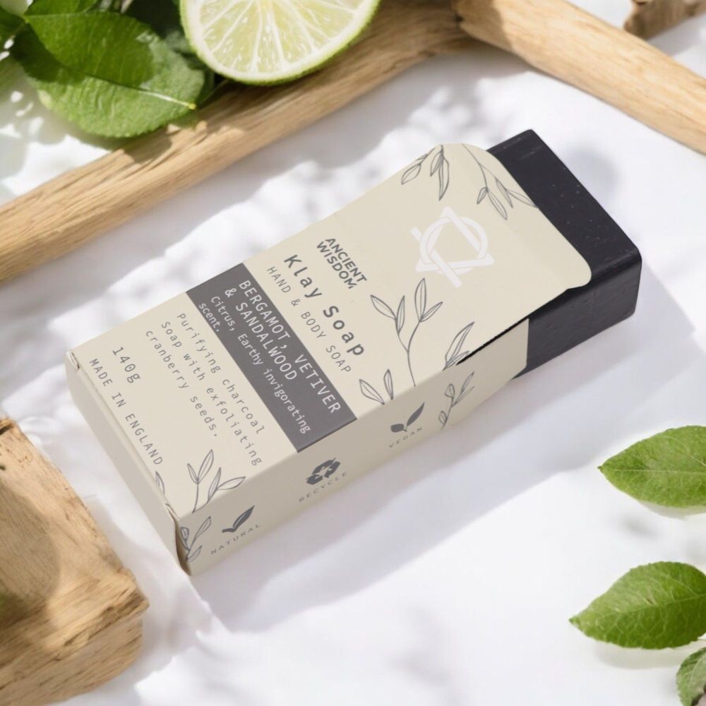 Klay Soap „Bergamot & Sandalwood“ – Detox-Tonseife mit belebender Frische