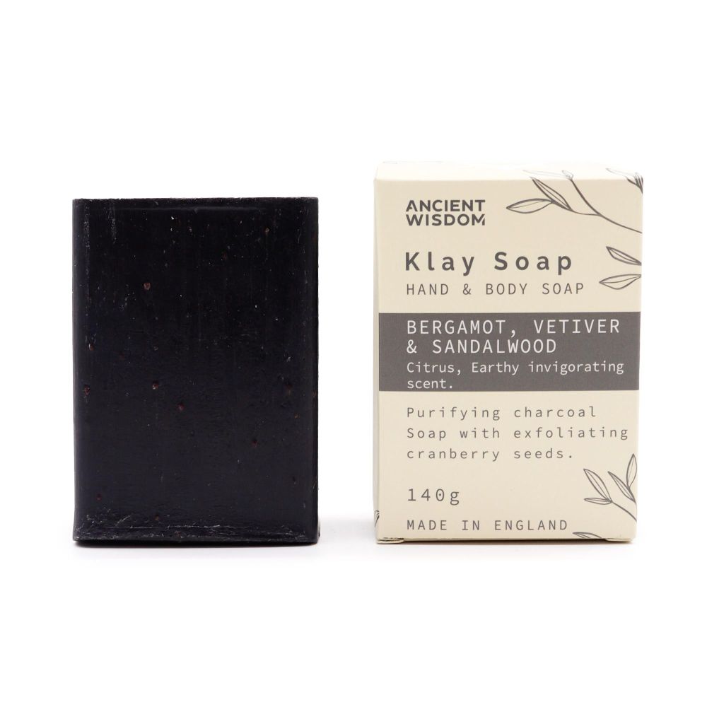 Klay Soap „Bergamot & Sandalwood“ – Detox-Tonseife mit belebender Frische
