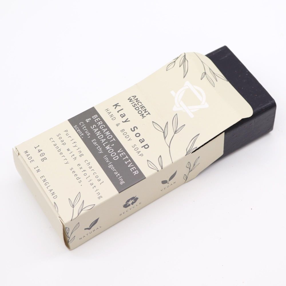 Klay Soap „Bergamot & Sandalwood“ – Detox-Tonseife mit belebender Frische
