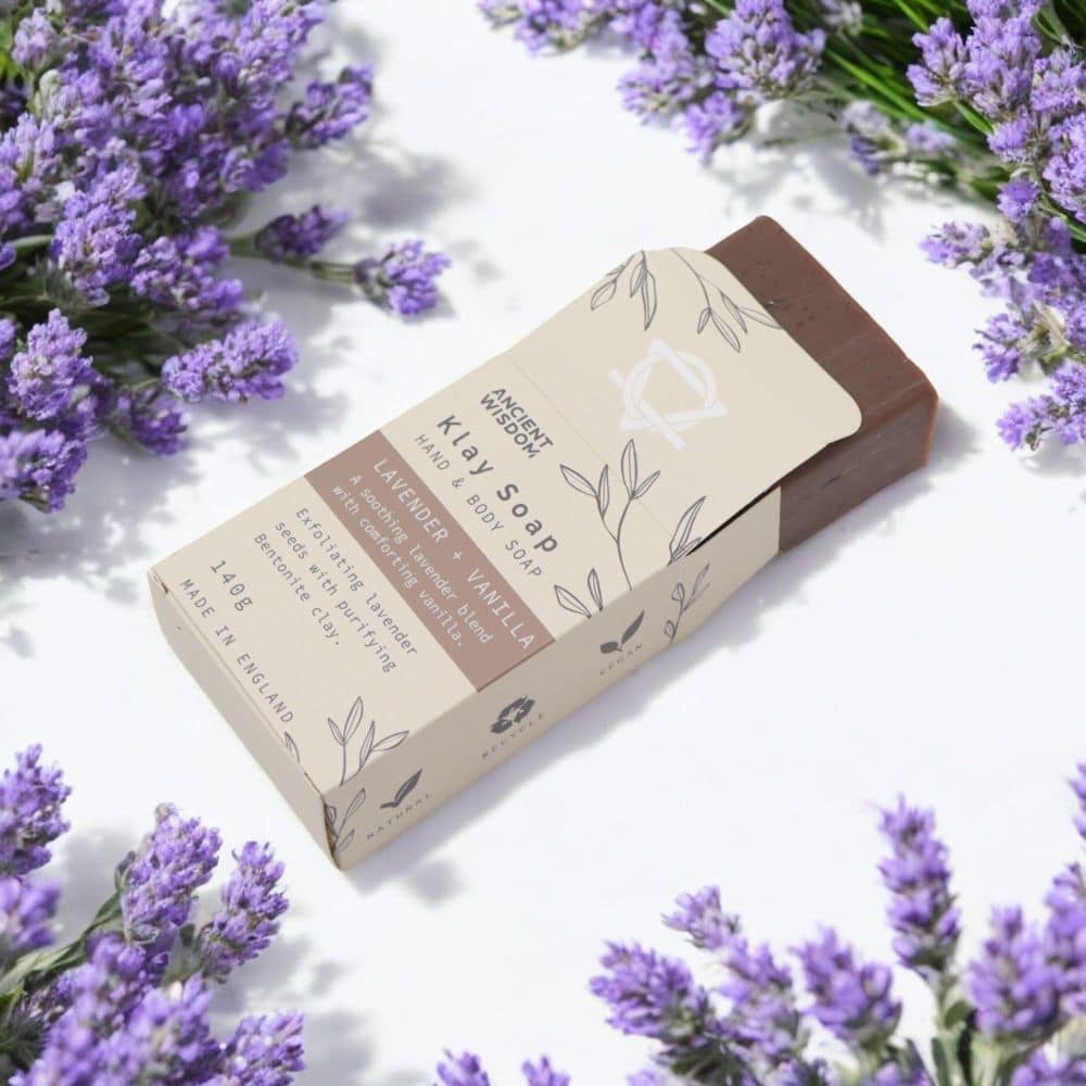 Klay Soap „Lavender & Vanilla“ – Bentonite-Körperseife mit beruhigender Wirkung