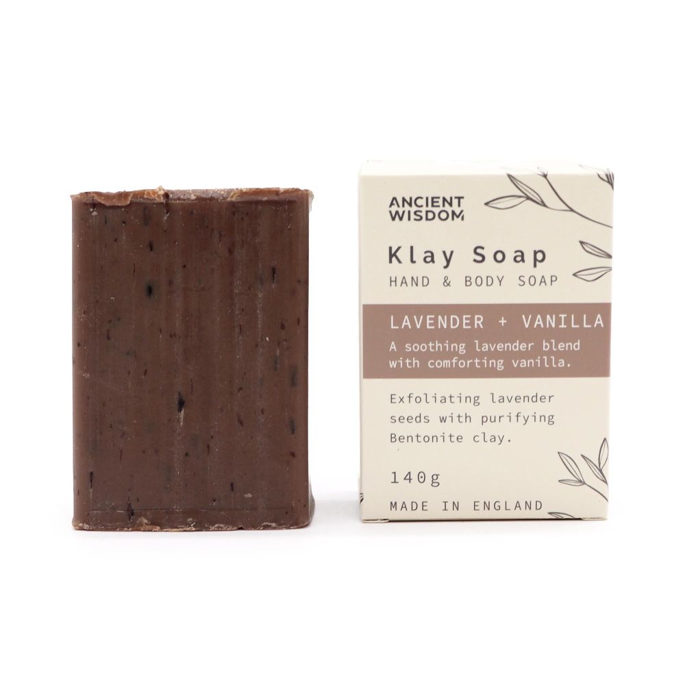 Klay Soap „Lavender & Vanilla“ – Bentonite-Körperseife mit beruhigender Wirkung