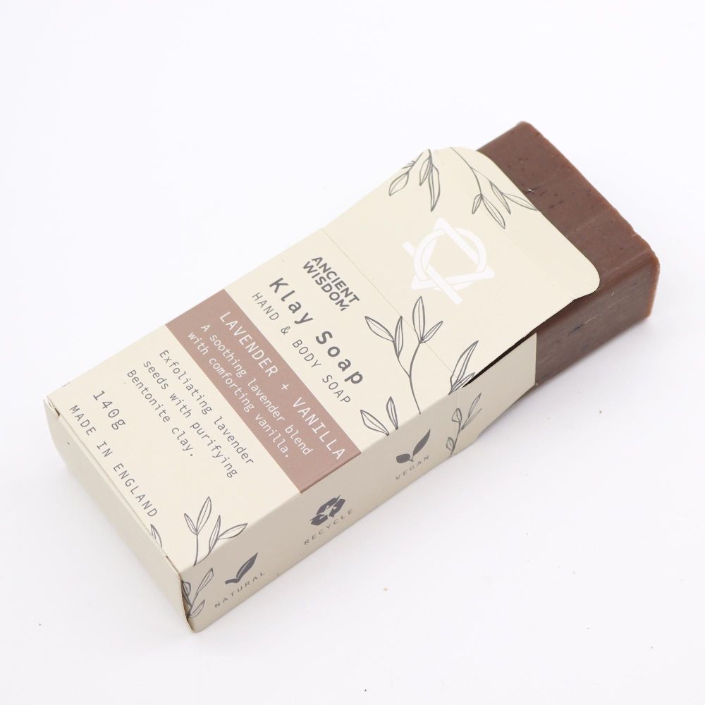 Klay Soap „Lavender & Vanilla“ – Bentonite-Körperseife mit beruhigender Wirkung