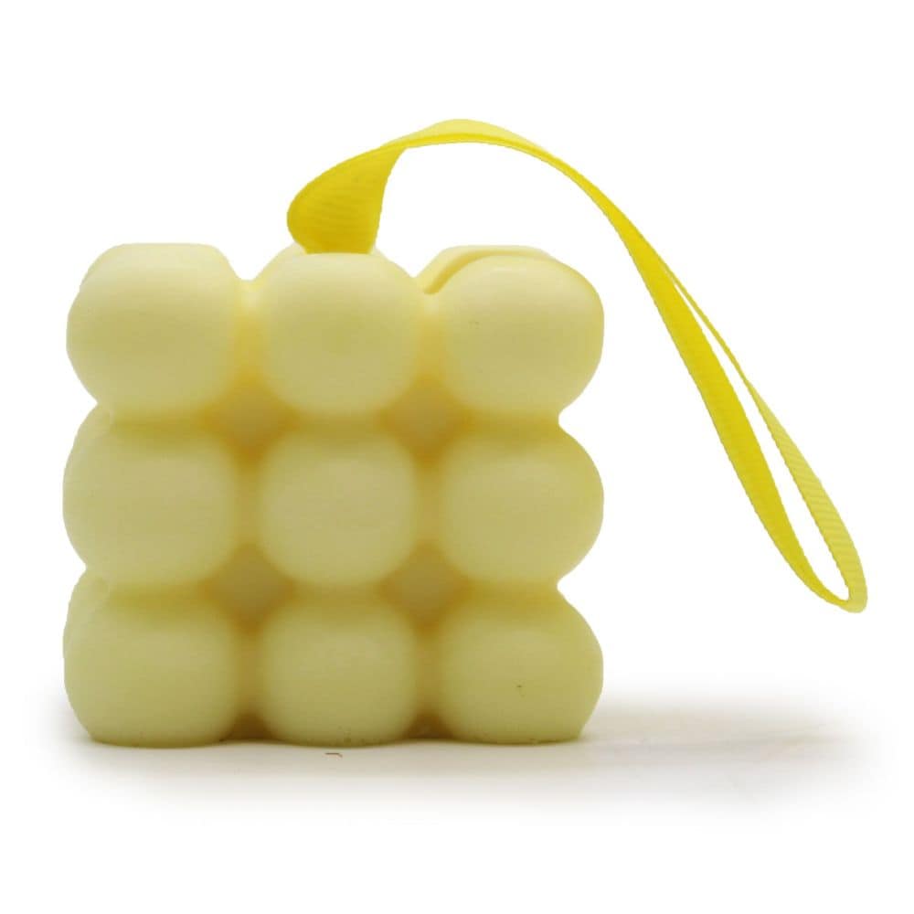 Pflegende Massage-Seife „Peach & Lemon“ – strukturierte Oberfläche mit Duftkick