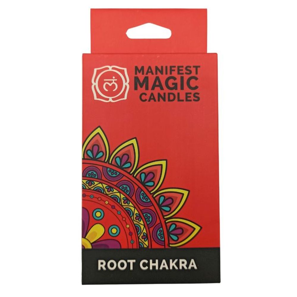 Rotes Chakra-Ritual Kerzenset – 12 rote Stickkerzen für Erdung & Achtsamkeit