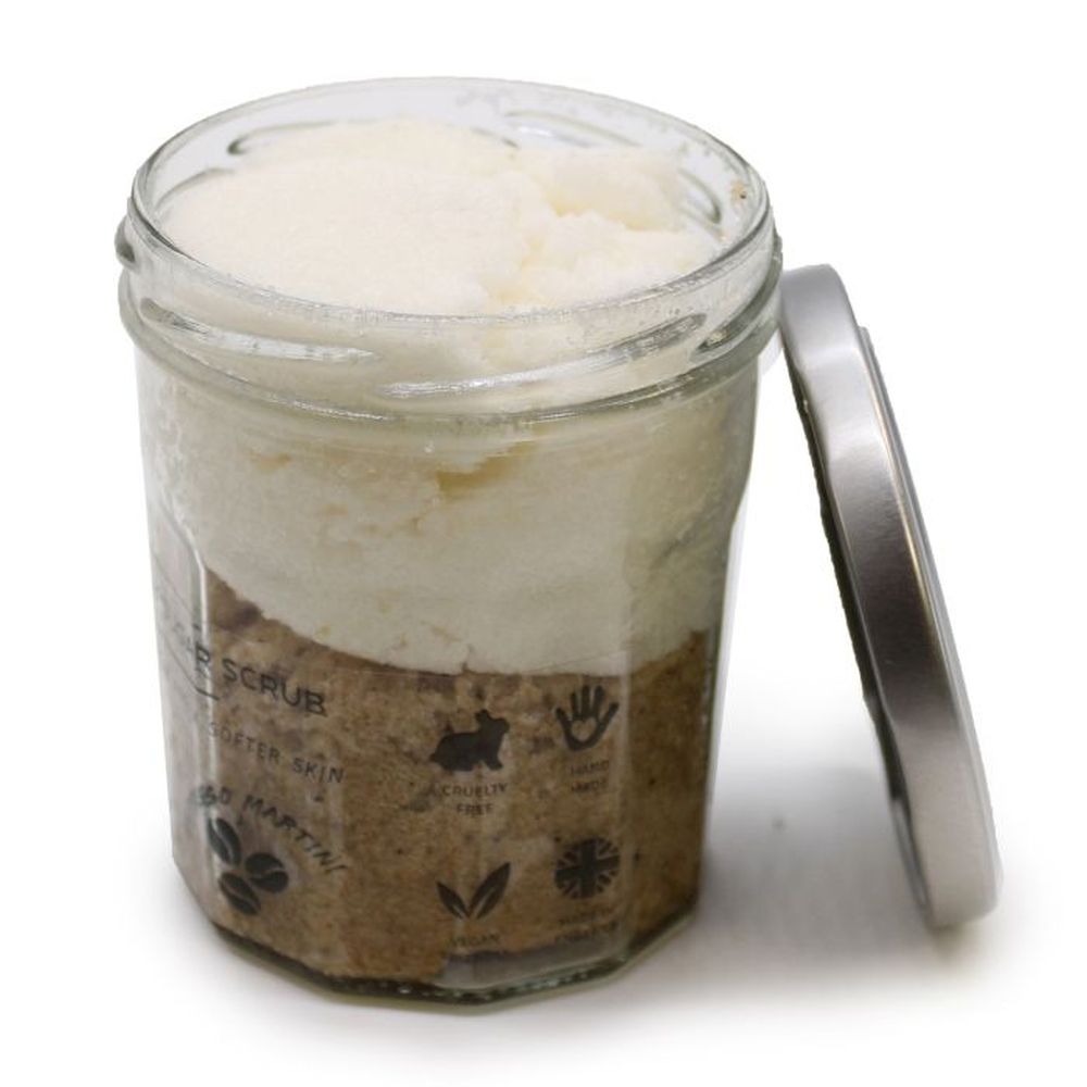 Espresso Martini Body Scrub – Handgemachtes Zuckerpeeling mit Shea-Butter - 300g