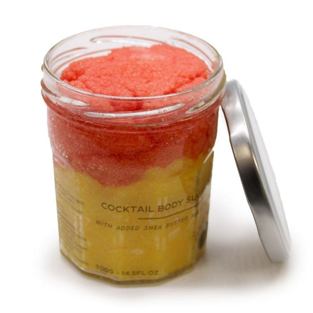 Peach Sangria Body Scrub – Handgemachtes Zuckerpeeling mit Shea-Butter - 300g
