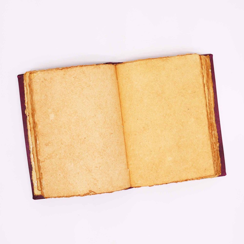 Handgefertigtes Leder Notizbuch – 200 Seiten, ungeschnittener Rand, handarbeit