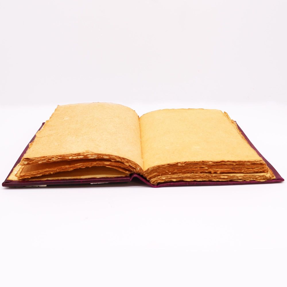Handgefertigtes Leder Notizbuch – 200 Seiten, ungeschnittener Rand, handarbeit
