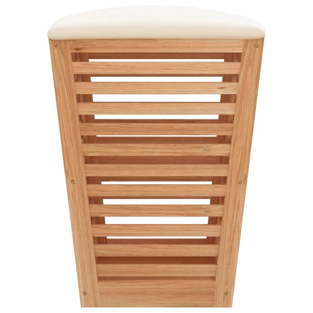 Praktischer Badhocker 2-in-1 mit Sitzkissen und Stauraum für Bad & Schlafzimmer