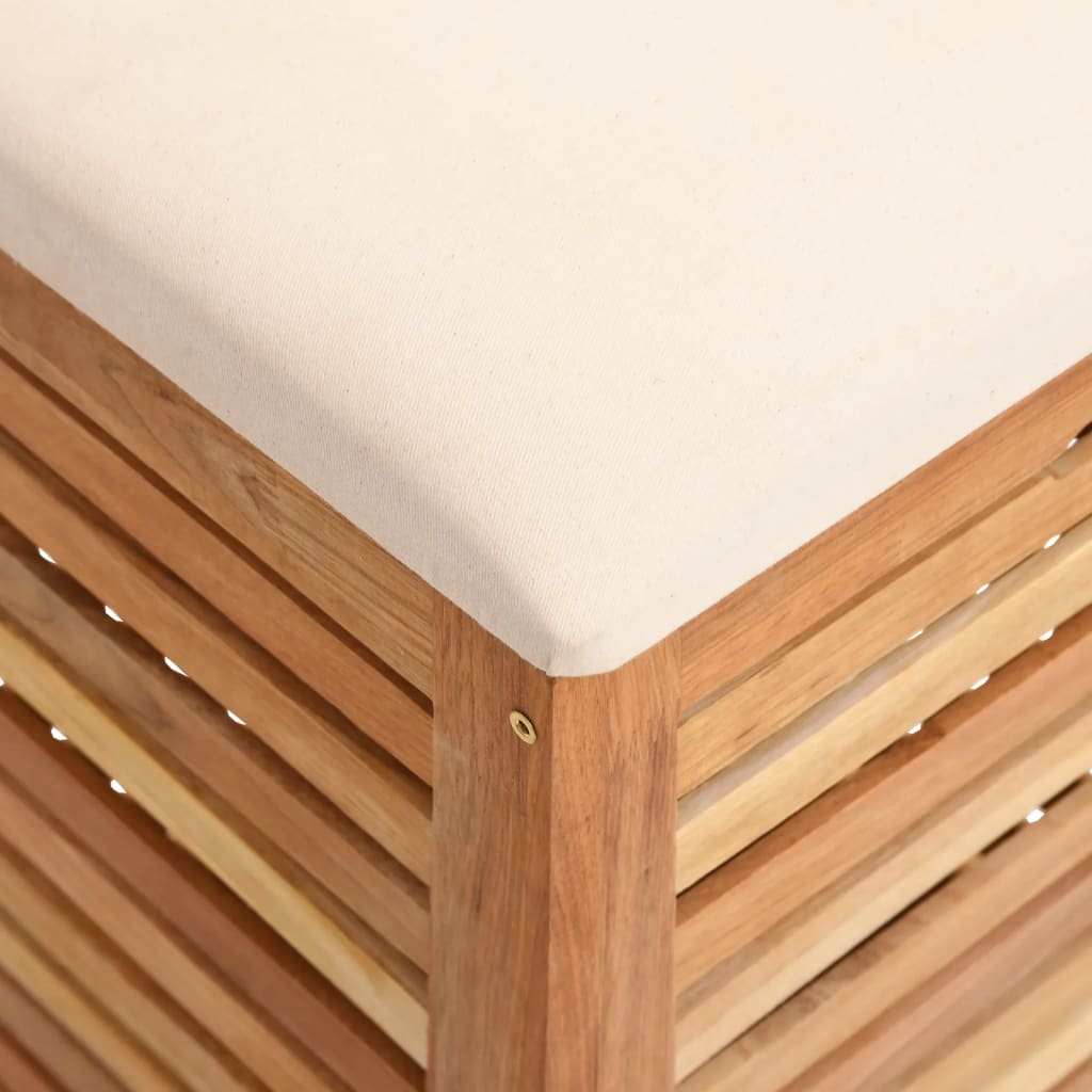Praktischer Badhocker 2-in-1 mit Sitzkissen und Stauraum für Bad & Schlafzimmer