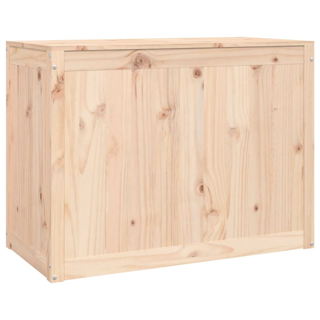 Wäschebox aus Kiefernholz – rustikal, mit zwei Fächern, robust und vielseitig