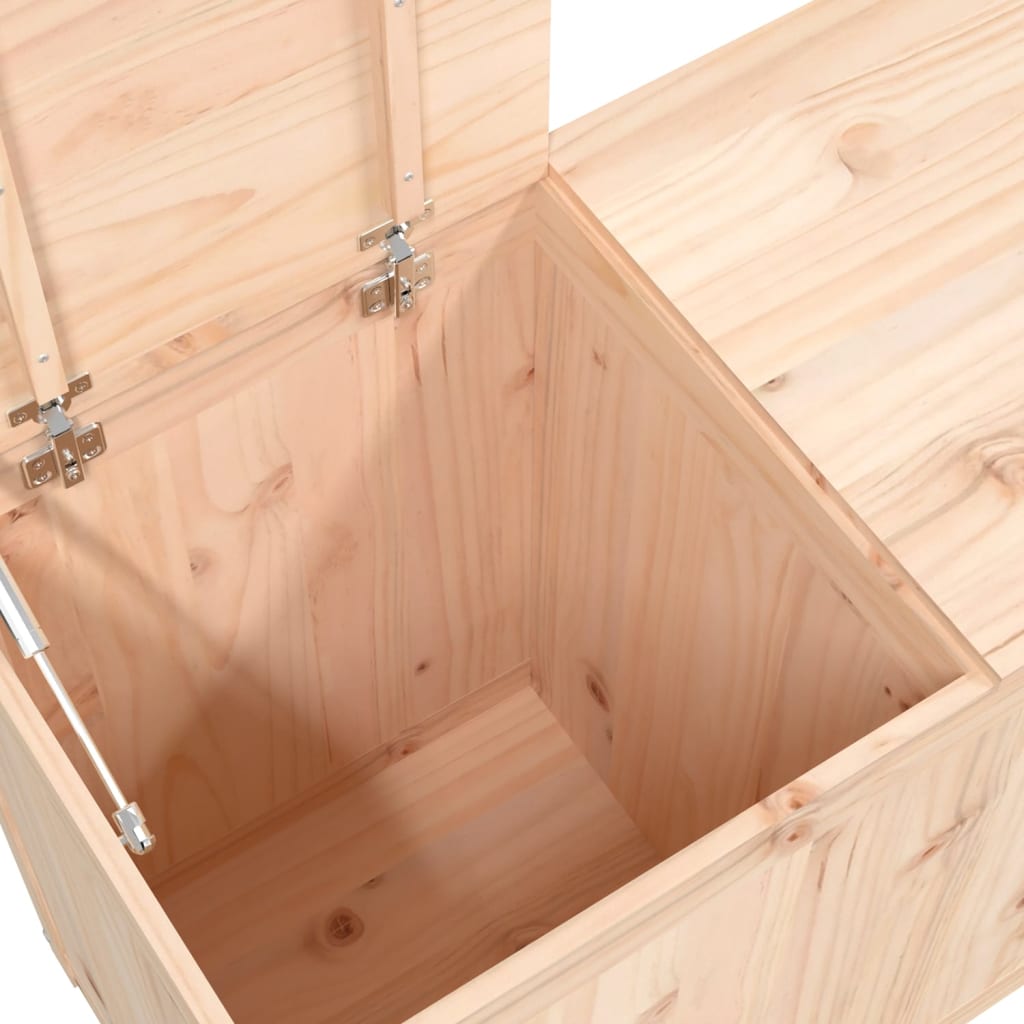 Wäschebox aus Kiefernholz – rustikal, mit zwei Fächern, robust und vielseitig