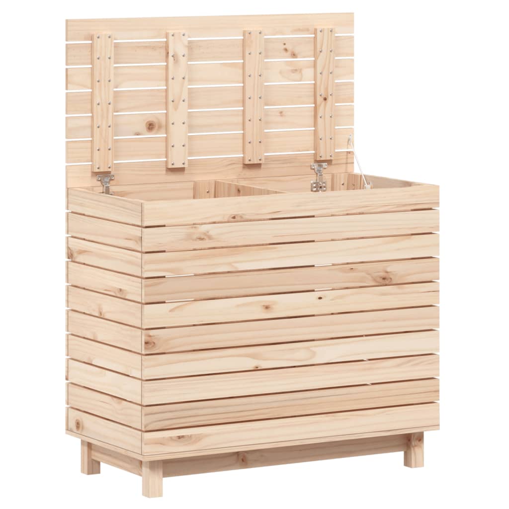 Wäschebox aus Kiefernholz – viel Stauraum, Schutzdeckel und rustikales Design
