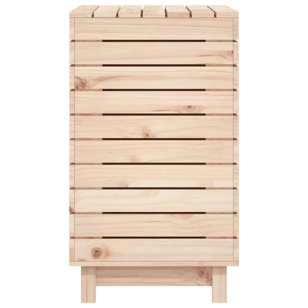Wäschebox aus Kiefernholz – viel Stauraum, Schutzdeckel und rustikales Design