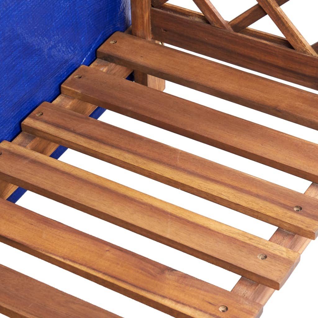 Brennholzregal aus Akazienholz– robustes Holzlager mit Dachschräge - 105 cm