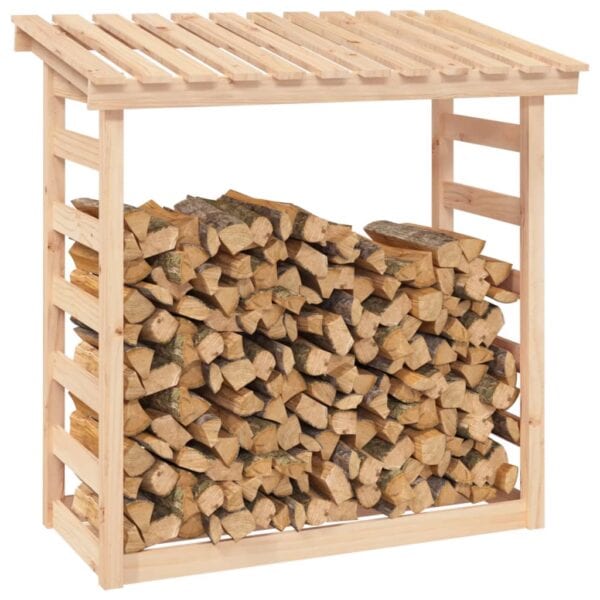 Brennholzregal aus Kiefernholz – praktischer Holzspeicher für Garten & Terrasse