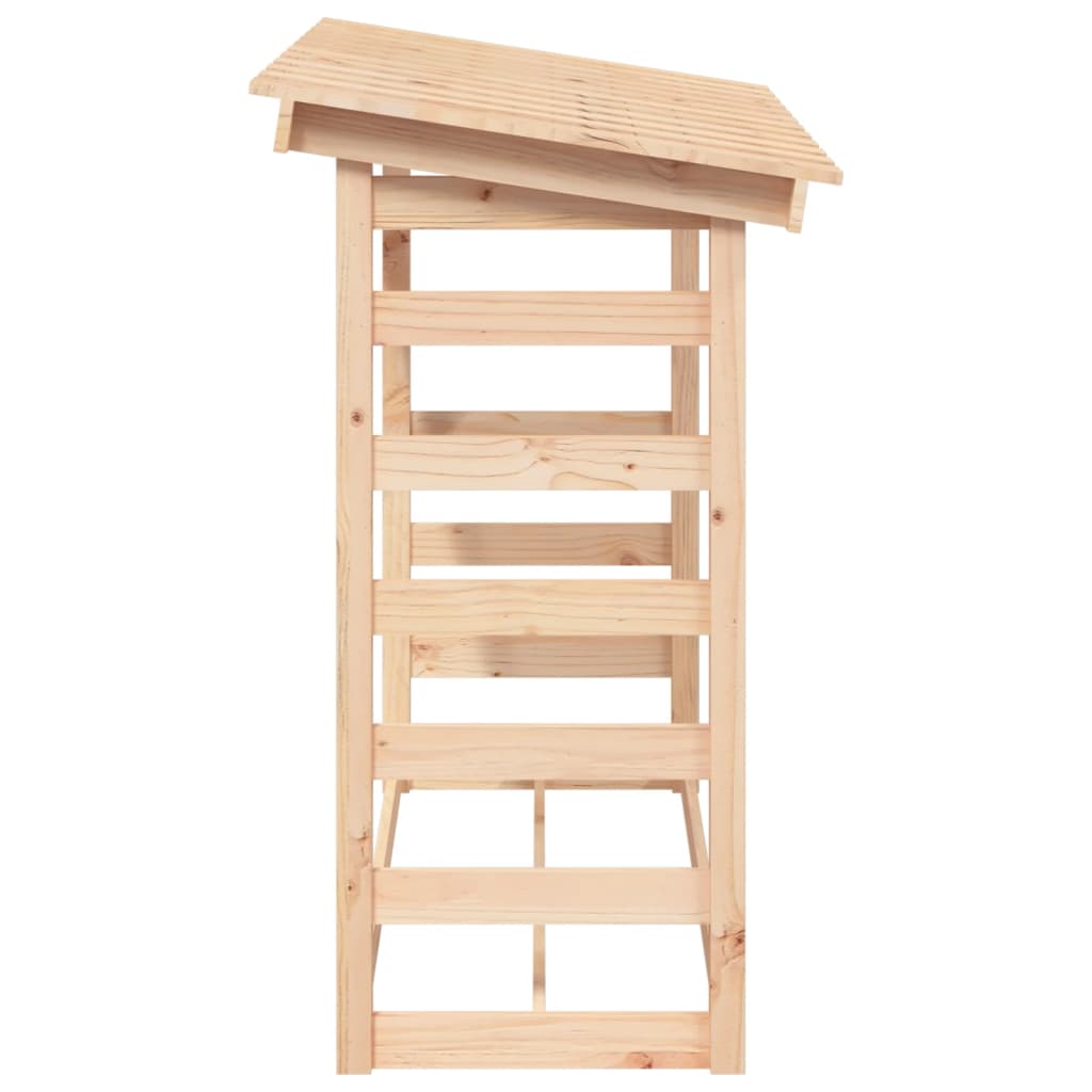 Brennholzregal aus Kiefernholz – praktischer Holzspeicher für Garten & Terrasse