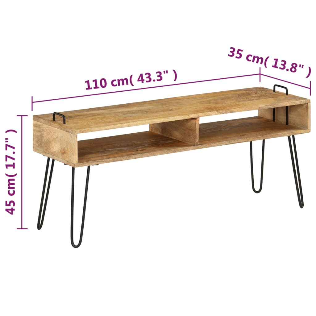 TV-Board Industrie-Design - Fernsehtisch - Lowboard - Multimedia-Board - TV-Bank