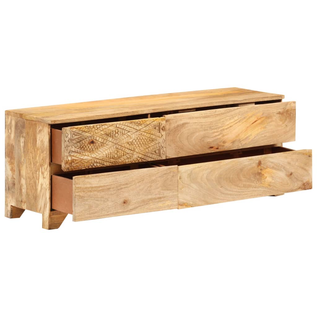 TV-Lowboard aus Mango-Holz 110 cm - Fernsehtisch - Sideboard - TV-Tisch - Unikat