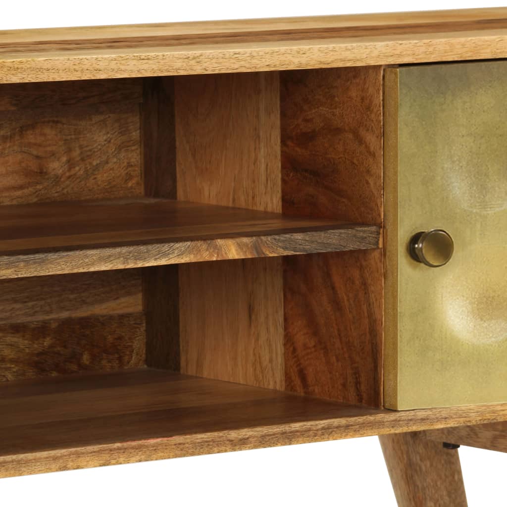 Retro-Lowboard aus Mangoholz - Beistellschrank - TV-Schrank - 120 x 30 x 45 cm