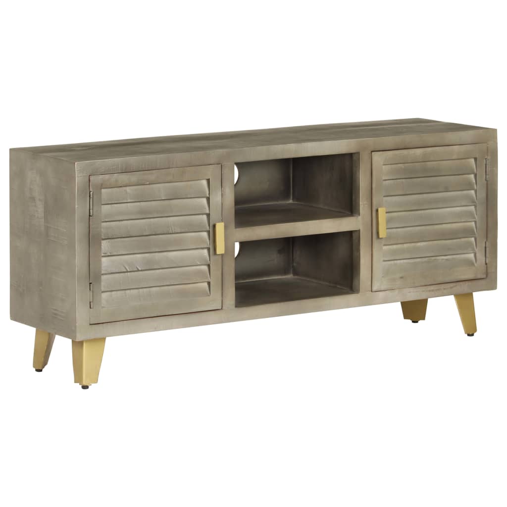 TV-Schrank aus Mangoholz - Retro-Charme - Lowboard - Fernsehschrank - 110 cm