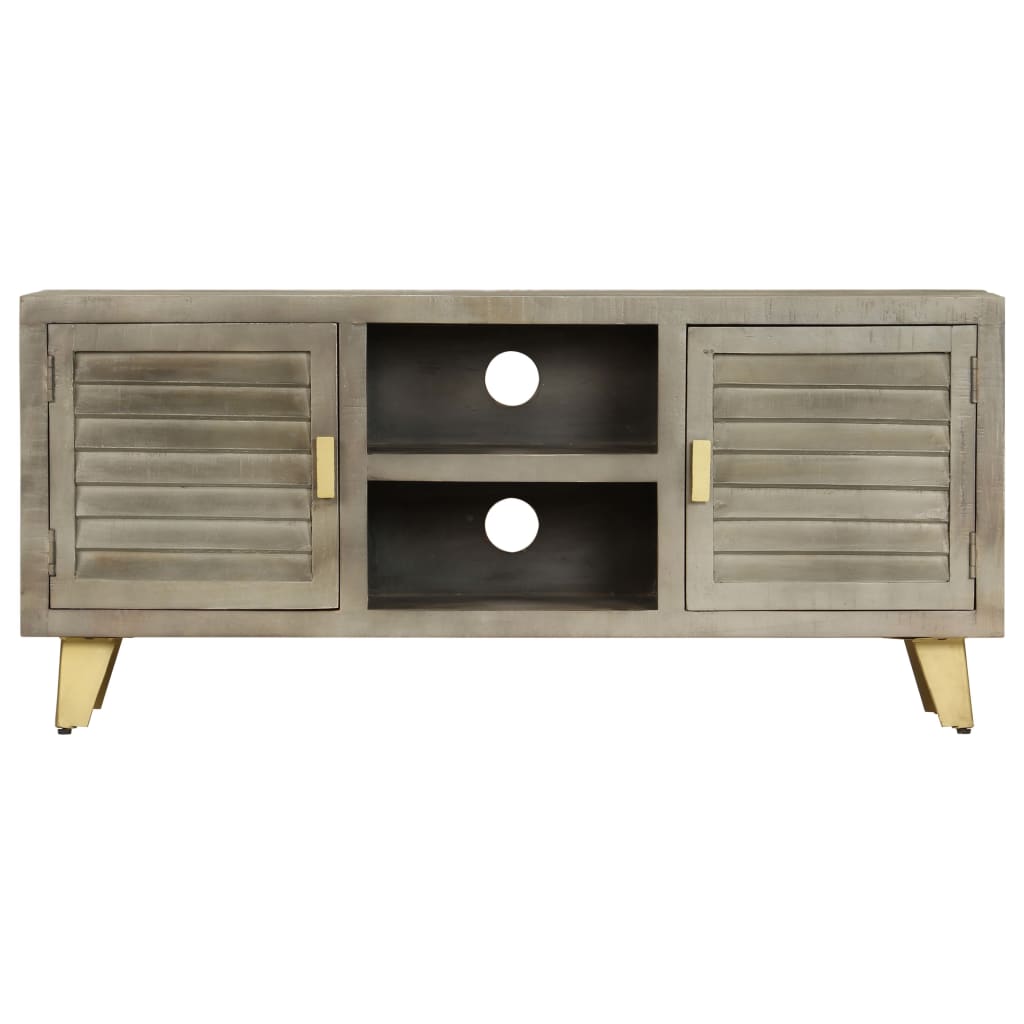 TV-Schrank aus Mangoholz - Retro-Charme - Lowboard - Fernsehschrank - 110 cm