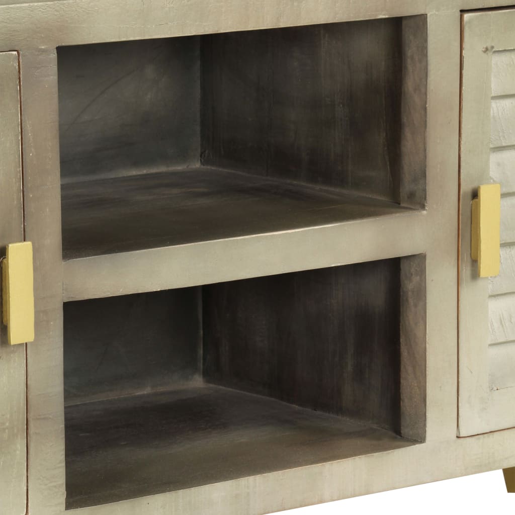 TV-Schrank aus Mangoholz - Retro-Charme - Lowboard - Fernsehschrank - 110 cm