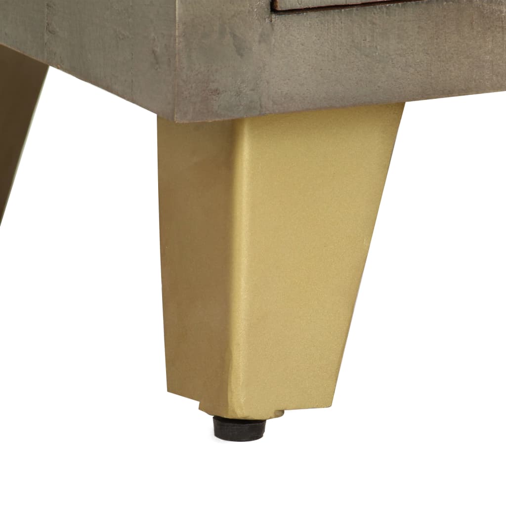 TV-Schrank aus Mangoholz - Retro-Charme - Lowboard - Fernsehschrank - 110 cm