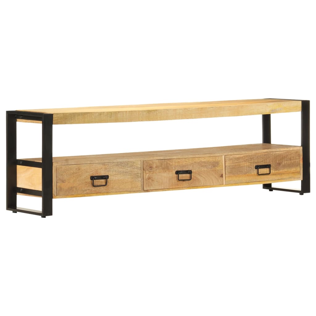 Lowboard aus massivem Mangoholz - TV-Möbel - Mediaboard - TV-Schrank - 150 cm