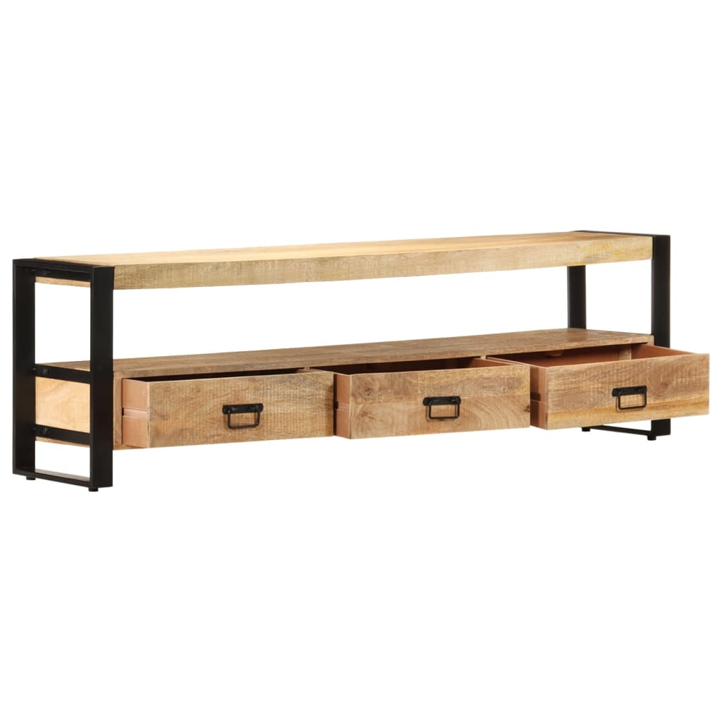 Lowboard aus massivem Mangoholz - TV-Möbel - Mediaboard - TV-Schrank - 150 cm