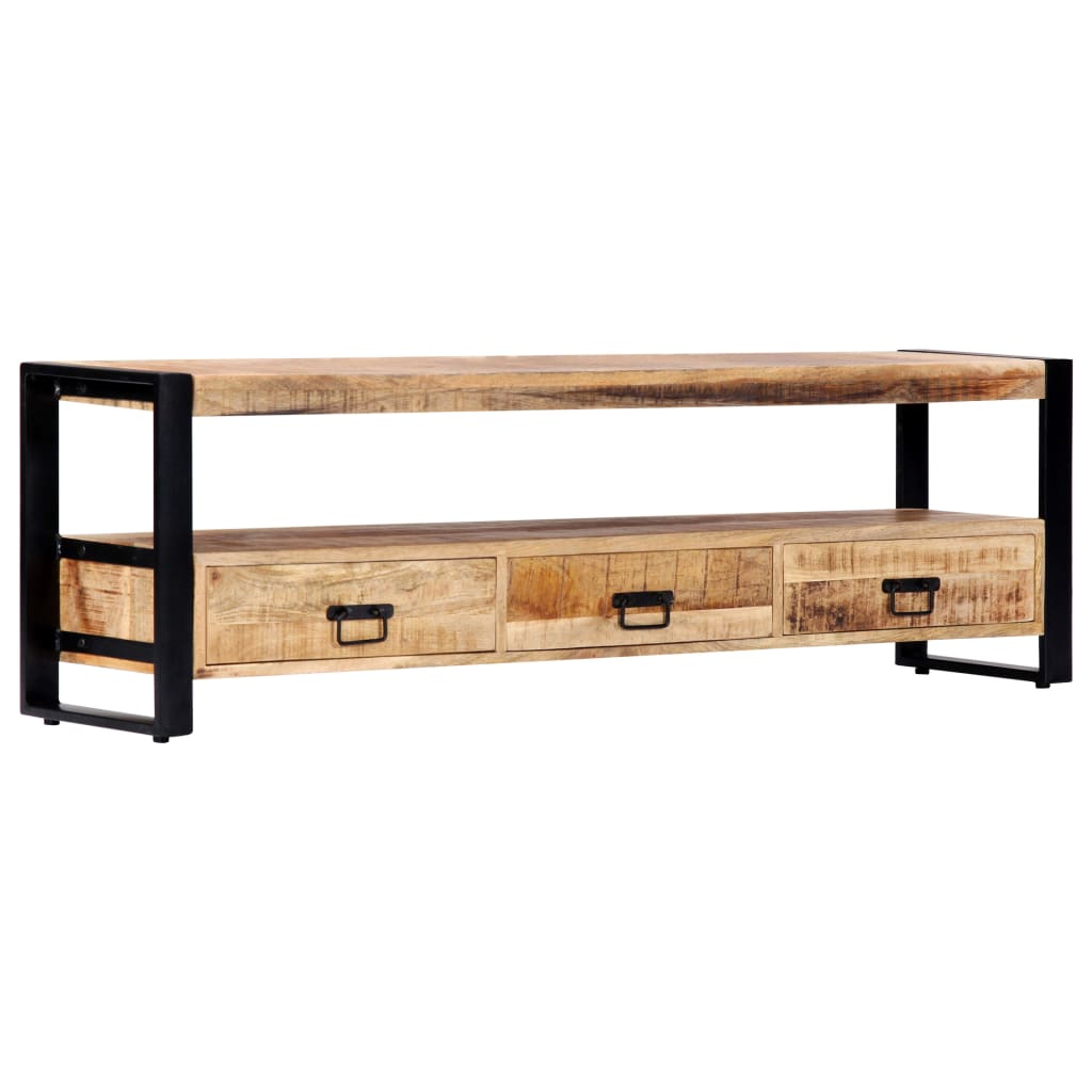 Lowboard aus massivem Mangoholz - TV-Möbel - Mediaboard - TV-Schrank - 150 cm