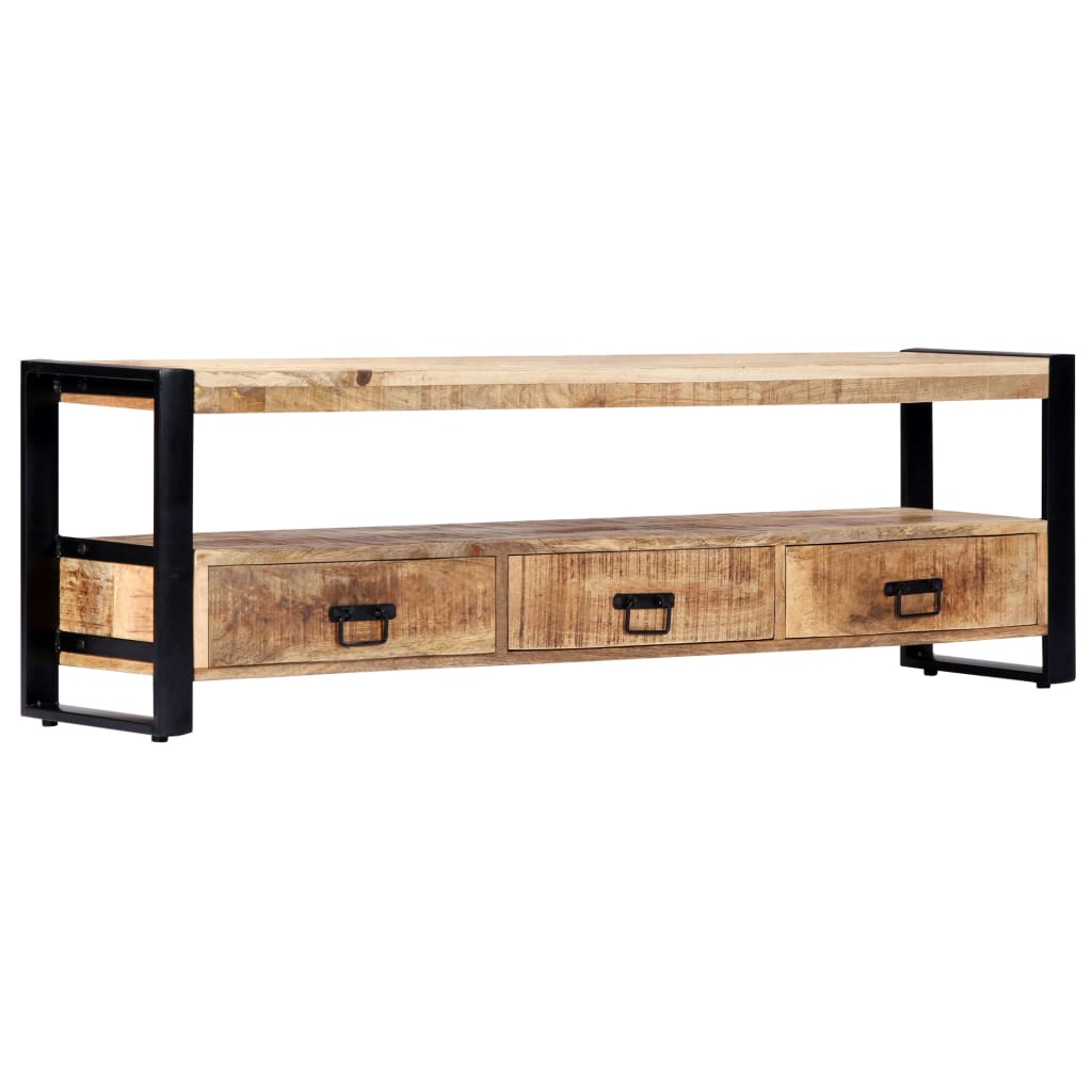 Lowboard aus massivem Mangoholz - TV-Möbel - Mediaboard - TV-Schrank - 150 cm